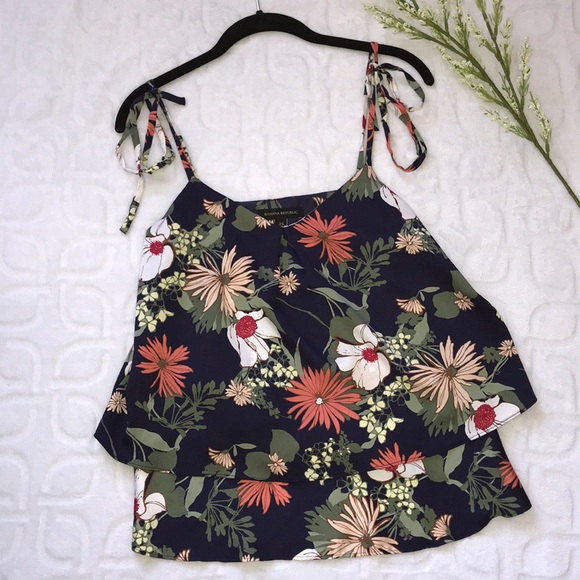 Banana Republic Tops - BANANA REPUBLIC Shoulder Tie Tropical Angela Cami
